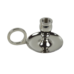 <b>Silver</b> Single Candle Holder With Brass Plated Finishing Best for Tabletop and Wedding Decor Best Price Candle Stand - Product Image 1