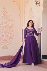Vestido Étnico Indio-Pakistaní con Cuentas Doradas Bordadas, Elegante Estilo Bollywood, para Bodas de Verano, Fiestas Casuales y Festivas - Product Image 2