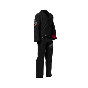 Uniformes de Jiu-Jitsu Brésilien (BJJ) avec broderie de logo personnalisée, cordons de serrage, bleu marine, 100% coton Ripstop 460g, unisexe, style pakistanais - Product Image 3