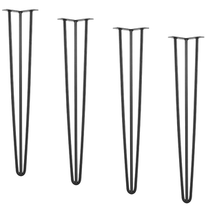 28 in. Hairpin Furniture <b>Legs</b> 4 Pack, 900lb Heavy-Duty Metal Table <b>Legs</b> for Dining Table, Desk, <b>Bench</b> and DIY Projects EDPTBL013 - Product Image 6