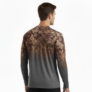 Chemises de pêche à manches longues pour hommes, protection solaire, tissu extensible ajusté - Product Image 2