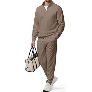 Conjunto Deportivo Urbano para Hombre - Sudadera con Hombros Caídos y Pantalones Ajustados - Estilo Moderno para Invierno - Product Image 1