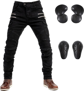 Pantalon de moto pour homme, pantalon de motocross, jean de cyclisme, sécurité CE, protections amovibles pour les genoux et les hanches, toutes saisons - Product Image 1