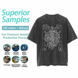 Camiseta con efecto acid wash para hombre, sostenible y cómoda, de tela suave y secado rápido, con logotipo y talla personalizados. - Product Image 4