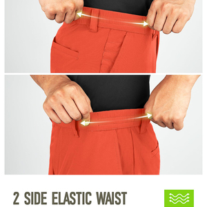 Pantalones cortos de golf para hombre que absorben la humedad, para práctica, deportes al aire libre, viajes, transpirables, de secado rápido, lisos y teñidos. - Product Image 6