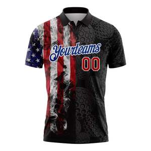 Camisetas de Golf Sublimadas Personalizadas OEM/ODM con Nombre/Número de Jugador, Ecológicas, Transpirables, de Fibra de Spandex/Poliéster para Deportes - Product Image 5