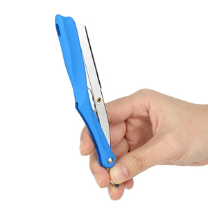 Navaja de Afeitar de Seguridad Plegable Personalizada 2026 de Acero Inoxidable para Barbero, Herramientas de Afeitado Rectas, Venta Caliente - Product Image 4