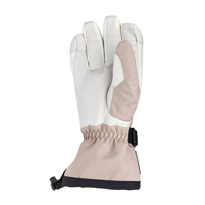 Gants de ski à doigts entiers, beiges, en polyester, isolés thermiquement, fermeture auto-agrippante, unisexes, pour activités hivernales en plein air - Product Image 2