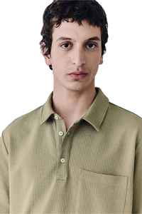 OEM Custom Logo And Design Breathable 100% Cotton Half Sleeve Collar Golf T <b>Shirts</b> For Men Regular Fit <b>Waffle</b> Knit - Product Image 6