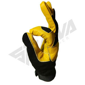 Guantes de Trabajo Anti-Impacto de Doble Palma, Cuero Vacuno de Primera Calidad, Protección para Manos, Guantes de Trabajo de Moda - Product Image 4