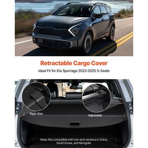 Copertura Retrattile per Bagagliaio in Pelle Premium, Schermo Privacy Anti-Spionaggio, Facile Installazione, Protezione di Sicurezza - Product Image 2