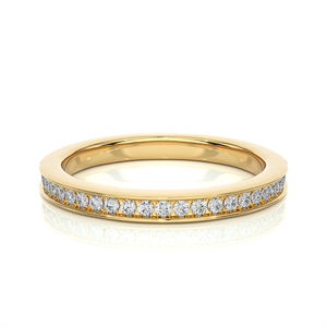 Bague en or 18 carats au design tendance avec diamant de 0,19 carat taille ronde en 23 pierres de diamant, bijoux en diamant à vendre pour l'exportation - Product Image 5