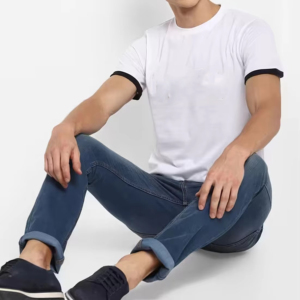 Camiseta Moderna para Hombre, Estampada, de Algodón Suave, Corte Holgado, Informal, con Logotipo Personalizado, de Secado Rápido, Transpirable y Ecológica para Verano - Product Image 3