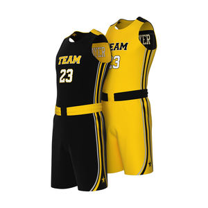 Uniforme de basket-ball réversible avec logo personnalisé, qualité d'exportation, fabricant d'uniformes de basket-ball - Product Image 1