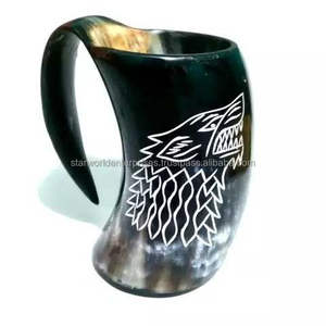 Taza de cuerno para beber natural, tazas de cerámica para fiestas en casa y uso en hoteles - Product Image 4