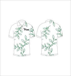 เสื้อโปโลใบไม้ลายมินิมอลแบบกำหนดเอง เสื้อโปโลกอล์ฟแบบสกรีนลาย แขนสั้น เสื้อผ้ากีฬาทีมลำลอง - Product Image 5