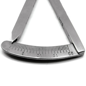 Calibre Castroviejo à double graduation 0-20 mm en acier inoxydable, outil de mesure manuel, instrument de laboratoire et de clinique, certifié CE, durable, résistant aux chutes - Product Image 4