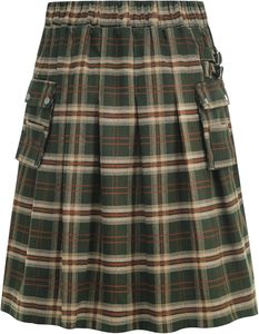 MacKenzie tartan heavy duty <b>utility</b> <b>kilt</b> featuring side cargo pockets - Product Image 6