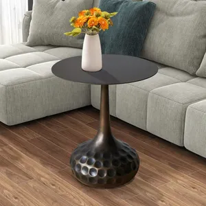 Mesa de Centro Moderna Premium con Estructura Artística de Hierro, Mueble para el Hogar Inspirado en el Estilo Bauhaus, Almacenamiento Portátil, Acero Inoxidable con Recubrimiento Dorado - Product Image 4