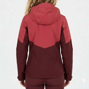 Chaquetas Softshell para Mujer, Diseño Nuevo, Logotipo Personalizado, Impermeables, con Capucha, Resistentes al Viento, Cuello Alto, Cierre de Cremallera, MOQ Bajo de 10 Piezas - Product Image 2