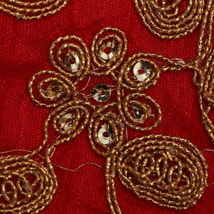 Premium Sequence Embroidery Fabric For Women Fashion Wear Designer <b>Garments</b> Party Wear Dresses Kaftan Abaya Bridal Wear - Product Image 4