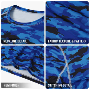 OEM Stylish Design Unisex Boys Adult Rash Guard Lightweight Compression Sublimated Clothing Supplier UPF50+ Quick Dry - Product Image 4