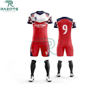 Uniforme Deportivo Personalizado al por Mayor, Jersey de Fútbol Americano de Manga Corta, Unisex, Transpirable, Tallas Grandes, Antibacteriano - Product Image 4