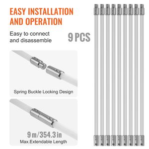 Kit de Limpieza de Chimeneas de 30 Pies, 9 Varillas Flexibles de Nailon Reforzado, Ergonómico, 360 Grados, Accesorios para Limpieza de Chimeneas y Chimeneas de Leña - Product Image 4