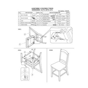 Set di 2 Sedie da Pranzo Alte per Cucina e Sala, Finitura in Legno Marrone Scuro e Rivestimento in Ecopelle - Product Image 6
