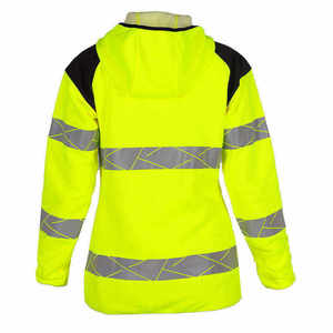 Chaqueta de Seguridad Reflectante de Alta Visibilidad Unisex, Ropa de Trabajo de Algodón con Capucha y Cremallera Frontal, Transpirable e Impermeable 2026 - Product Image 2