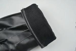 Gants d'hiver classiques en cuir véritable, chauds et isolés, pour activités de plein air, conduite et travail - Product Image 2