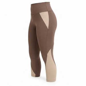 Moisture Wicking Performance Flexible Fit Comfortable Waistband Women Capri <b>Legging</b> Designed <b>With</b> Smooth Polyester Material - Product Image 6