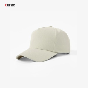 Casquette de baseball personnalisée avec logo COREX ENTERPRISES, 5 panneaux, structure A-Frame, en coton satiné, broderie 3D, fermeture snapback, idéale printemps-été - Product Image 3