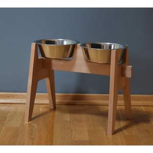 Gamelle pour chien en bois de style rustique, produit pour animaux de compagnie écologique et promotionnel pour l'alimentation quotidienne - Product Image 6