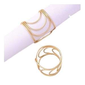 Porte-serviettes rond en acier inoxydable plaqué or, design ajouré découpé au laser, de bonne qualité, vente en gros, pas cher - Product Image 2