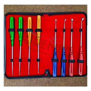 Juego de Curetas Cervicales para Huesos, Instrumentos para Columna Vertebral, 8 Piezas, Instrumentos Quirúrgicos Ortopédicos Manuales de Acero Inoxidable de Grado Médico - Product Image 3