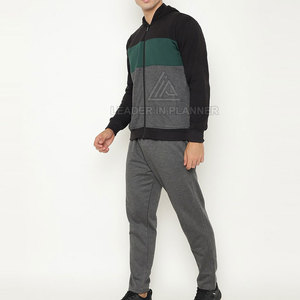 ชุดวอร์มผู้ชายผ้าฟลีซสองชิ้นแบบสวมใส่สบายสำหรับฤดูหนาว พร้อมโลโก้สั่งทำพิเศษ ขายดีที่สุด ดีไซน์ล่าสุด แขนยาว - Product Image 4