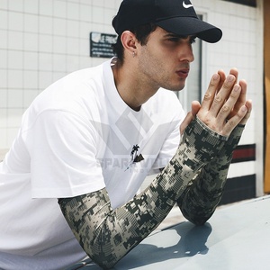 Manchon de cyclisme unisexe imprimé camouflage anti-UV en Spandex et Polyester pour adulte, sans couture - Product Image 6