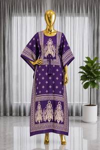 Women Leranath Fashion Ethnic Salwar Kameez Dress Crape Block Print Tunic <b>Kaftan</b> Style Indian Pakistani <b>Top</b> Casual Recycled - Product Image 5