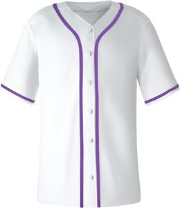 Camiseta Deportiva Informal de Poliéster de Secado Rápido con Cuello en V y Manga Corta, Color Morado con Rayas Blancas, para Verano - Product Image 2