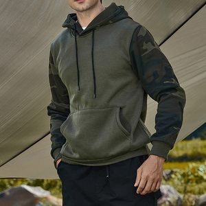 Sudadera con Capucha de Camuflaje Personalizada para Hombre, Sudadera Informal con Logotipo Personalizado, Sudadera con Capucha de Camuflaje Gruesa de Poliéster/Algodón, Estilo Vintage - Product Image 4