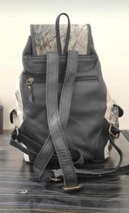 Handmade Leather Hair On Backpack Cowhide Laptop Travel Rucksack Vintage School Bag Durable Design OEM LHBP-0070 - Product Image 5