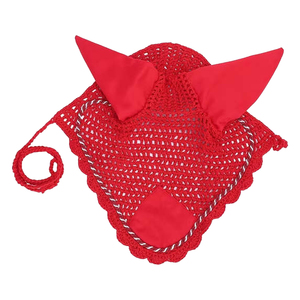 Protector de Orejas para Caballos al por Mayor, Material de Poliéster, Color Rojo, Diseño Ligero para la Protección Equina - Product Image 1