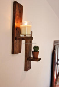 Porte-bougie en bois durable et écologique personnalisé, porte-bougie de mariage artisanal personnalisé dans toutes les tailles - Product Image 3