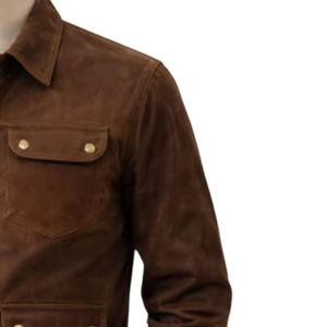 เสื้อแจ็คเก็ตผู้ชายคุณภาพสูง ระบายอากาศได้ดี เหมาะสำหรับฤดูหนาว ผลิตจากผ้าแคนวาสเคลือบแว็กซ์ 100% ผ้าฝ้าย พร้อมกระเป๋าหน้าสี่ช่อง - Product Image 5