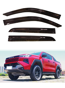 The NEW TOYOTA HILUX DOUBLE CAB AN220 2026-ON Acrylic Door <b>Window</b> Visor Sun Shade Rain Guard <b>Vent</b> - Product Image 2
