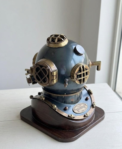 <b>Vintage</b> Nautical Diving Helmet Steel and Aluminum Deep Sea Decorative Maritime Showpiecefor Home Office <b>Bar</b> Restaurant Tabletop - Product Image 3