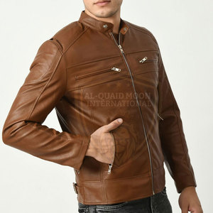 Professional Made Eco Friendly <b>Men</b> Leather <b>Jacket</b> Wholesale Customized <b>Men</b> Leather <b>Winter</b> <b>Jacket</b> - Product Image 2