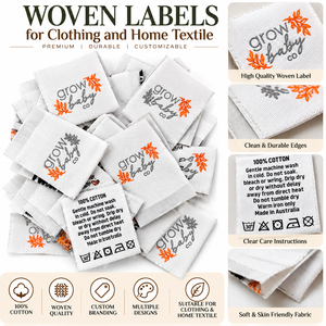 Etiquetas Tejidas Personalizadas para Ropa, Textiles para el Hogar, Etiquetas de Cuidado con Logotipo de Marca, Etiquetas para Prendas, Etiquetas de Costura, Estampado en Caliente, Ecológicas - Product Image 6