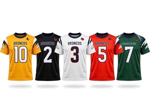 เสื้อฟุตบอลอเมริกันเทรนด์ปี 2026 สำหรับผู้ชาย แขนสั้น ระบายอากาศได้ดี พิมพ์ลายแบบ Sublimation เหมาะสำหรับการฝึกซ้อม - Product Image 6